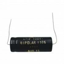 CEB-47/100A; Capacitor: electrolytic; bipolar; THT; 47uF; 100V; Ø14x37mm; ±20%; SR PASSIVES