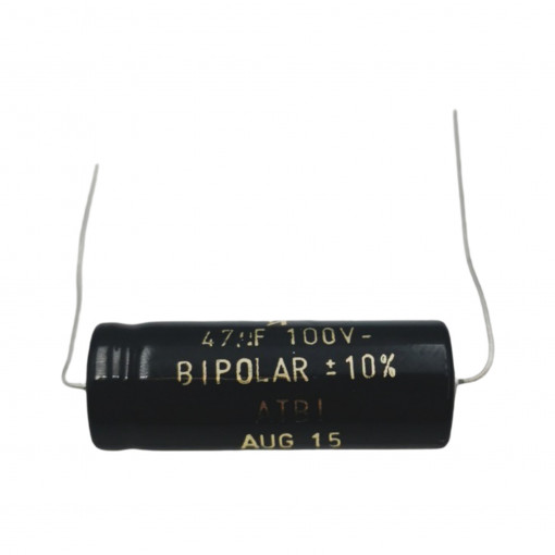 CEB-47/100A; Capacitor: electrolytic; bipolar; THT; 47uF; 100V; Ø14x37mm; ±20%; SR PASSIVES