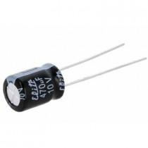 RD1J477M12020BB; Capacitor: electrolytic; THT; 470uF; 63VDC; Ø12x20mm; Pitch: 5mm; SAMWHA