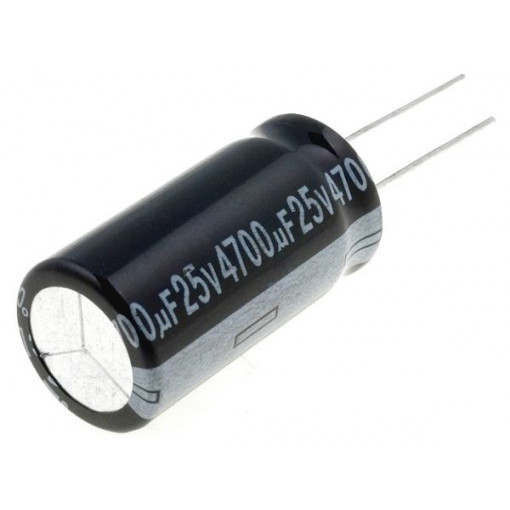 RD1E478M1631MBB; Capacitor: electrolytic; THT; 4700uF; 25VDC; Ø16x31mm; Pitch: 7.5mm; SAMWHA RD1E478M1631MBB; Capacitor: electrolytic; THT; 4700uF; 25VDC; Ø16x31mm; Pitch: 7.5mm; SAMWHA