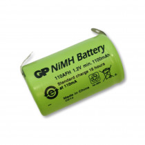 AKA23.1000M; Akumulators industriālais 110AFH GP 1000mAh 1.3Wh NiMH 1.2V 2/3A 17x28.5mm AKA23.1000M; Akumulators industriālais 110AFH GP 1000mAh 1.3Wh NiMH 1.2V 2/3A 17x28.5mm