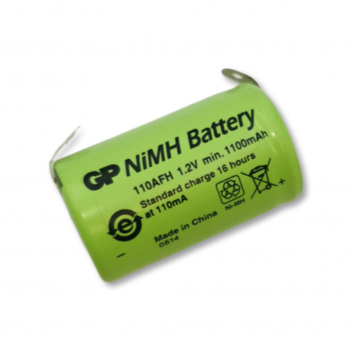 AKA23.1000M; Akumulators industriālais 110AFH GP 1000mAh 1.3Wh NiMH 1.2V 2/3A 17x28.5mm AKA23.1000M; Akumulators industriālais 110AFH GP 1000mAh 1.3Wh NiMH 1.2V 2/3A 17x28.5mm