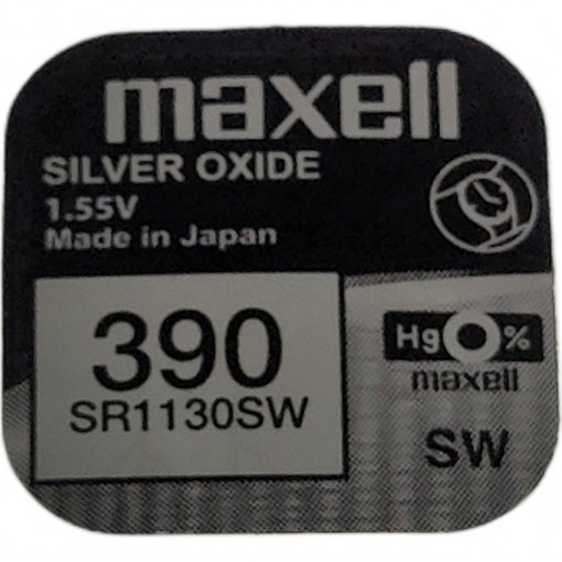BATT.390.MX; 390/389 baterija 1.55V Maxell 11.6x3.05mm