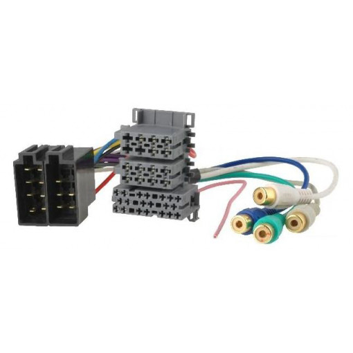 CAR-2013.LINE.ISO; ISO 26 spraudnis apvienots ISO Line-out RCA