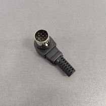 DNC-13/2; DIN 13pin spraudnis vadā 90°leņkī, changer spraudnis