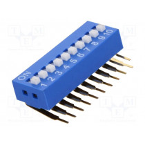 ; Switch: DIP-SWITCH; Poles number: 10; ON-OFF; 0.05A/12VDC; Pos: 2; NINIGI ; Switch: DIP-SWITCH; Poles number: 10; ON-OFF; 0.05A/12VDC; Pos: 2; NINIGI