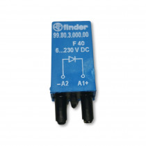F99.80.3.000.00; DIN ligzdas diode 6-220V DC  F99.80.3.000.00; DIN ligzdas diode 6-220V DC