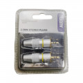 JC25SS.VMG.2SET#T; PAIR OF 2,5MM STEREO PLUGS / PROFESSIONAL