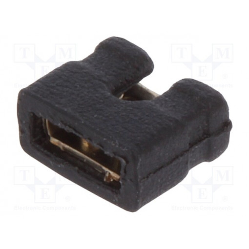 JUMPER-2.0/B; Jumper; pin strips; female; open; 2mm; 1x2; black; NINIGI