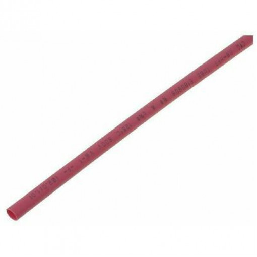 CB-HFT(2X) 4.8; Heat shrink sleeve; glueless; 2: 1; 4.8mm; L: 1m; red; polyolefine; CYG