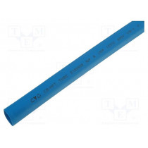 CB-HFT(2X) 12.7; Heat shrink sleeve; glueless; 2: 1; 12.7mm; L: 1m; blue; polyolefine; CYG CB-HFT(2X) 12.7; Heat shrink sleeve; glueless; 2: 1; 12.7mm; L: 1m; blue; polyolefine; CYG