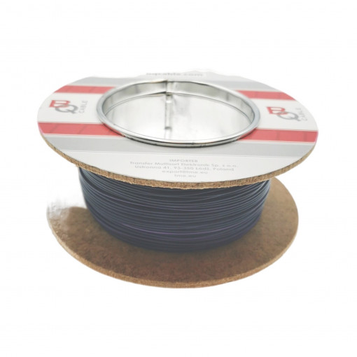 FLRY-B0.35-VI/BK; Wire; FLRY-B; stranded; Cu; 0.35mm2; PVC; violet-black; 60V; 100m; BQ CABLE FLRY-B0.35-VI/BK; Wire; FLRY-B; stranded; Cu; 0.35mm2; PVC; violet-black; 60V; 100m; BQ CABLE