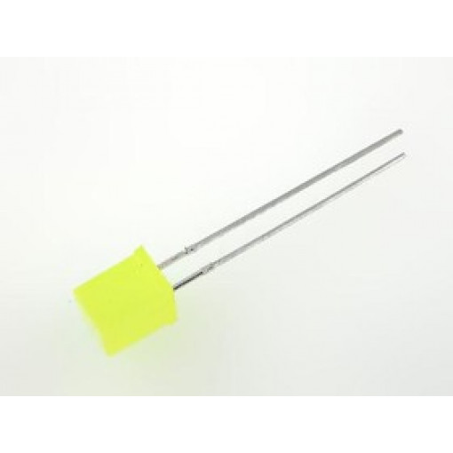 L-503YDT; 5x5mm dzeltena matēta 1-3mcd 110gr