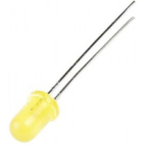 L-53SYD; 5mm dzeltena matēta 400mcd Uf=2.0V