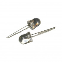 L-814QWC-D; 10mm balta caurspīdīga 2500mcd