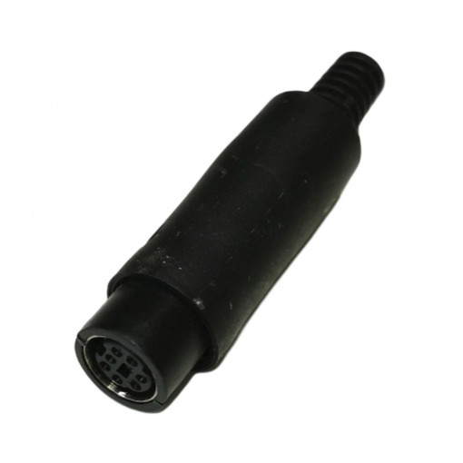 MD7LV; Mini DIN 7pin ligzda vadā MD7LV; Mini DIN 7pin ligzda vadā