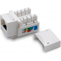 MSP8P8C.C5.180.WH; RJ45 8p8c ligzda Keystone montējama Cat5 neekranēta IDC 180° balta MSP8P8C.C5.180.WH; RJ45 8p8c ligzda Keystone montējama Cat5 neekranēta IDC 180° balta