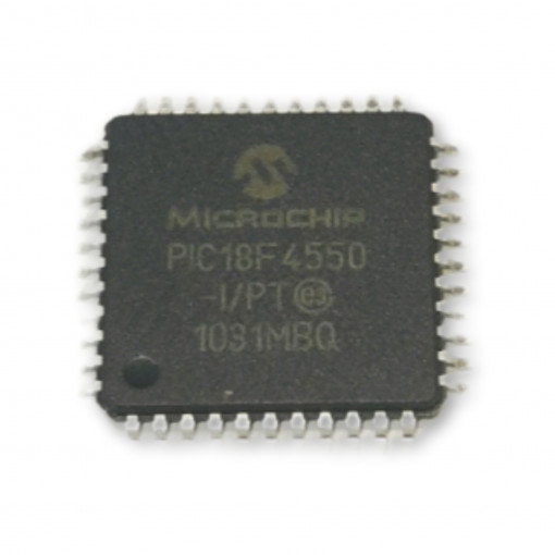 PIC18F4550-I/PT; MCU 32Kx16 FLASH 34I/O 48MHz TQFP44