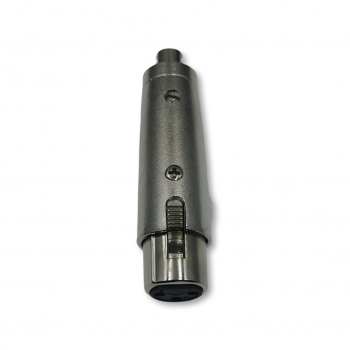 PLLXLR3/R1; Adapters XLR3 ligzda uz RCA ligzdu metāla PLLXLR3/R1; Adapters XLR3 ligzda uz RCA ligzdu metāla