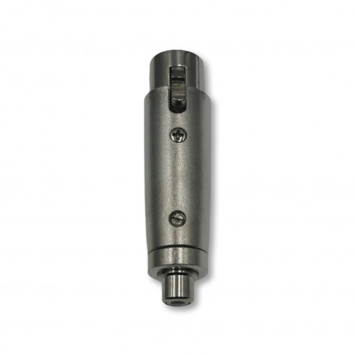 PLLXLR3/R1; Adapters XLR3 ligzda uz RCA ligzdu metāla PLLXLR3/R1; Adapters XLR3 ligzda uz RCA ligzdu metāla