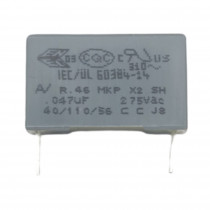 R46NF047-RM15; MKP X2 47nF 275V AC RM15 KEMET