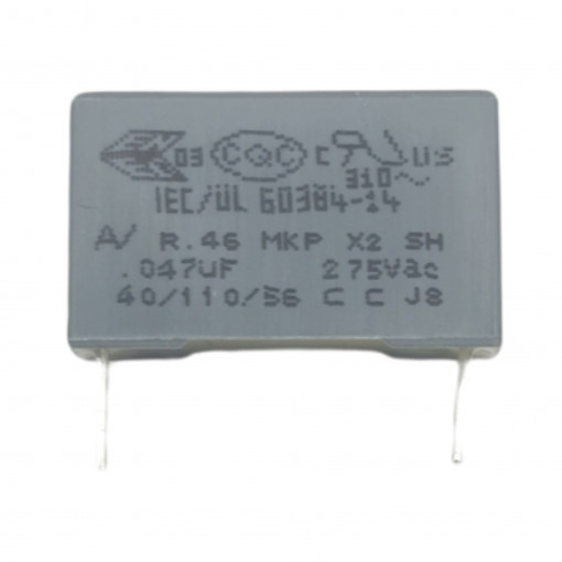 R46NF047-RM15; MKP X2 47nF 275V AC RM15 KEMET