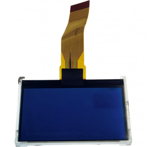 RX12864D1-BIW; LCD 128x64 grafiskais LED balta/zils 80x55x7.5