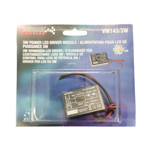 VM143/3W; DRIVER MODULE FOR 3W LEDs