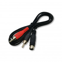 VSSMD4/R2.15; Vads MiniDin 4k spraudnis / 2RCA spraudņi, 1.50m