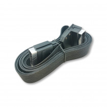 VSSS/.25.21E90.FL; Vads SCART 21p spr. viens 90° leņķī 2.5m FLAT Konig