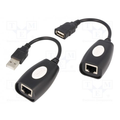 DA-70139-2; Repeater USB; RJ45 socket,USB A socket; DIGITUS DA-70139-2; Repeater USB; RJ45 socket,USB A socket; DIGITUS