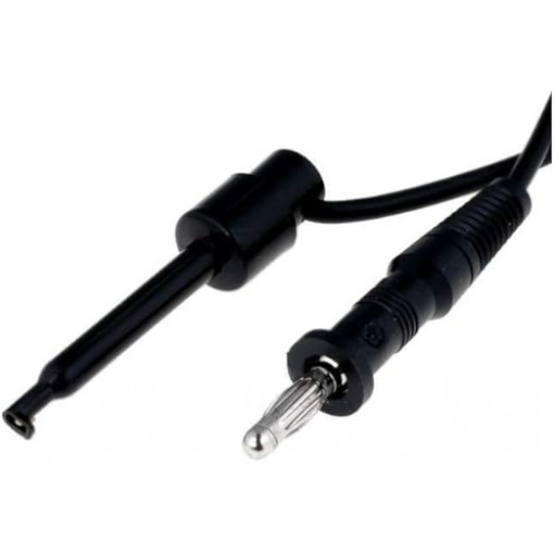 R8-36-BLACK; Test lead; 60VDC; 10A; 4mm straight banana plug-hook clip-on; SCI R8-36-BLACK; Test lead; 60VDC; 10A; 4mm straight banana plug-hook clip-on; SCI
