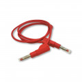 V.TEST.T/BAN4.RD.S; Tausts 4mm ban.spr. sark. 1m silikona 2.5mm vads 32A 4mm ligzda galā 600V CATII