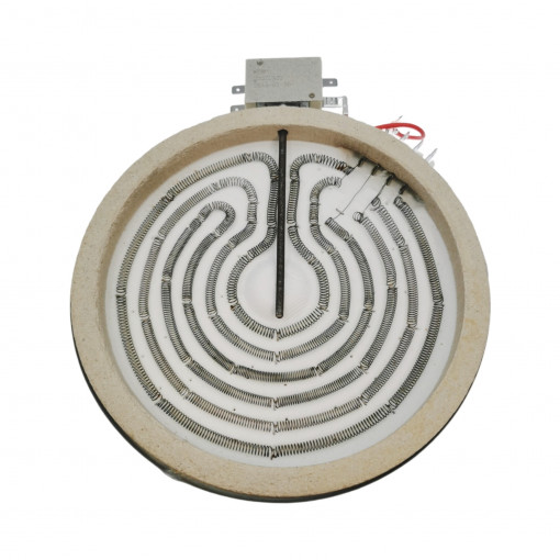 W4-40A03/S; Keramiskais sildelements 180mm 1800W 230V pieslēgums ar slēdzi