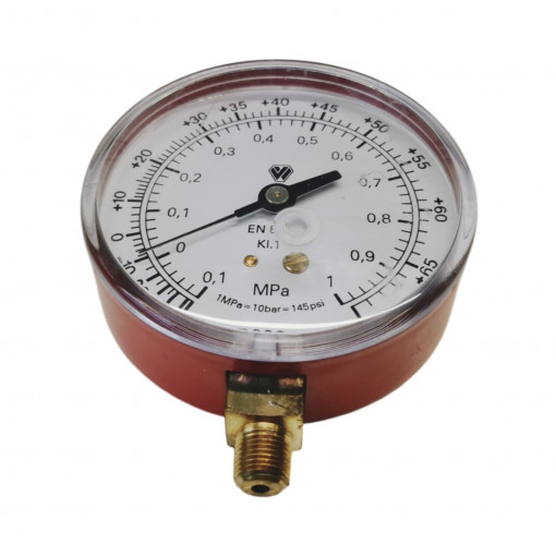 W5-MAN600a/2; Manometrs R600a gāzei, augstā skala, 1/8'' 80mm 