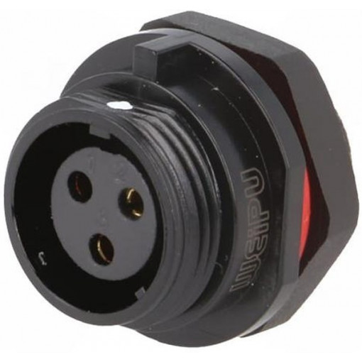 SP1312/S3; SP13; socket; female; PIN: 3; IP68; 13A; soldering; 250V; 2mm2; WEIPU