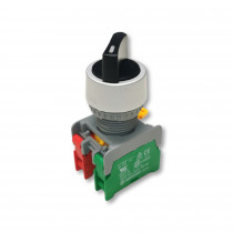 CS22-1-O/C BK,1-2 2POSITION; Switch: rotary; Stabl.pos: 2; NC + NO; 3A/230VAC; 22mm; black; IP65; AUSPICIOUS CS22-1-O/C BK,1-2 2POSITION; Switch: rotary; Stabl.pos: 2; NC + NO; 3A/230VAC; 22mm; black; IP65; AUSPICIOUS
