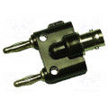 1269; Adapter; BNC socket,banana 4mm plug x2; 500VAC; POMONA