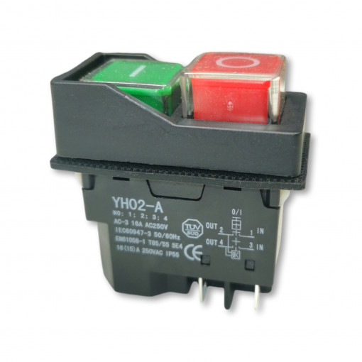KJD17; Elektromagnētiskais slēdzis 0-1 18A(AC1) ,15A(AC3) 250V IP55 KEDU 22x45mm KLD28A 4 kontakti KJD17; Elektromagnētiskais slēdzis 0-1 18A(AC1) ,15A(AC3) 250V IP55 KEDU 22x45mm KLD28A 4 kontakti