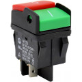 R13-537A-01-R/G; Switch: push-button; Pos: 2; DPST; 10A/250VAC; OFF-ON; Illumin: none; SCI