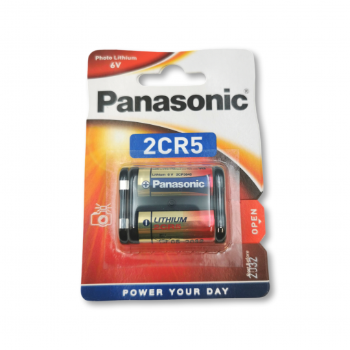 BAT.CR245.P.2CR5; 2CR5 baterija 6V 1400mAh Panasonic 2CR5-U1 BAT.CR245.P.2CR5; 2CR5 baterija 6V 1400mAh Panasonic 2CR5-U1