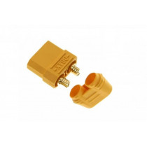 XT90H-F; Plug; DC supply; XT90; female; PIN: 2; for cable; soldered; 40A; 500V; AMASS