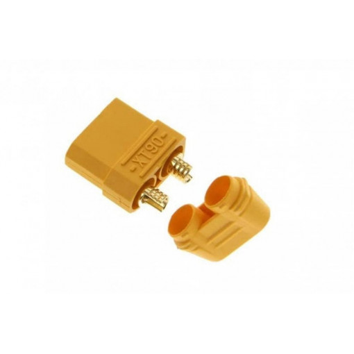 XT90H-F; Plug; DC supply; XT90; female; PIN: 2; for cable; soldered; 40A; 500V; AMASS
