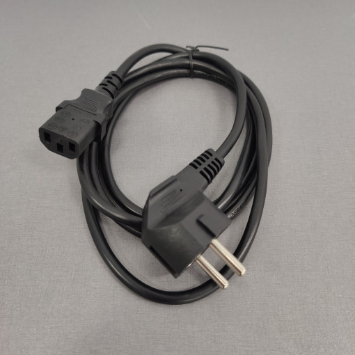 VSL220/C13.18LT Datora strāvas vads melns 1.80m spraudņi taisns/taisns šķērsgriezums 1.5mm2 VSL220/C13.18LT Datora strāvas vads melns 1.80m spraudņi taisns/taisns šķērsgriezums 1.5mm2