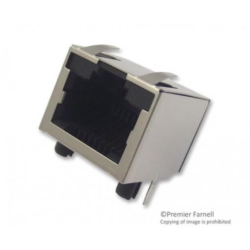 Ligzda AMPHENOL RJHSE-5380 Socket; RJ45; Cat: 5; shielded; Layout: 8p8c; THT; angled 90° Ligzda AMPHENOL RJHSE-5380 Socket; RJ45; Cat: 5; shielded; Layout: 8p8c; THT; angled 90°