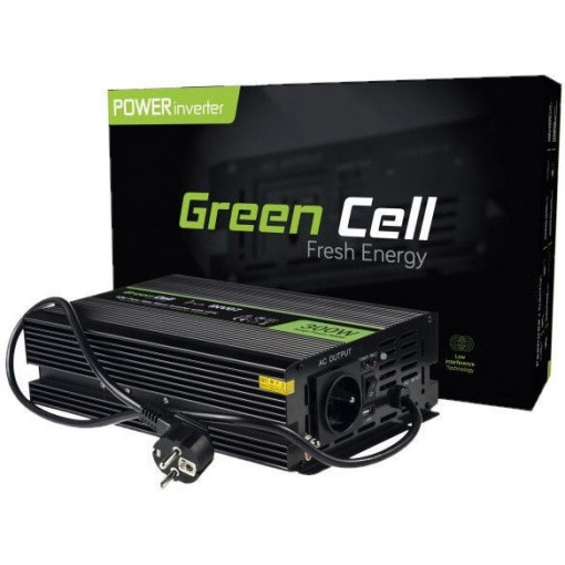 Green Cell ® Voltage Car Inverter UPS for furnances and central heating pumps 300W Green Cell ® Voltage Car Inverter UPS for furnances and central heating pumps 300W