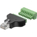 Terminālbloks Terminal Block 8-pin > RJ45 male (8P8C) removable screw fixing, 2-part Terminālbloks Terminal Block 8-pin > RJ45 male (8P8C) removable screw fixing, 2-part
