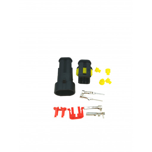 OH2 Auto konektoru komplekts 2 pin TE Connectivity Connector: wire-wire; Superseal 1.5; plug; PIN: 2; IP67 OH2 Auto konektoru komplekts 2 pin TE Connectivity Connector: wire-wire; Superseal 1.5; plug; PIN: 2; IP67