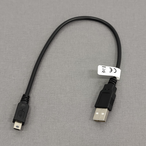 93229; Cable; USB 2.0; USB A plug,USB B mini plug; 0.3m; black; Canon; Goobay