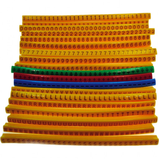 ; A kit of cable labels; 3÷6.5mm; Pcs.quantity in set: 600; H: 8mm; KURANT